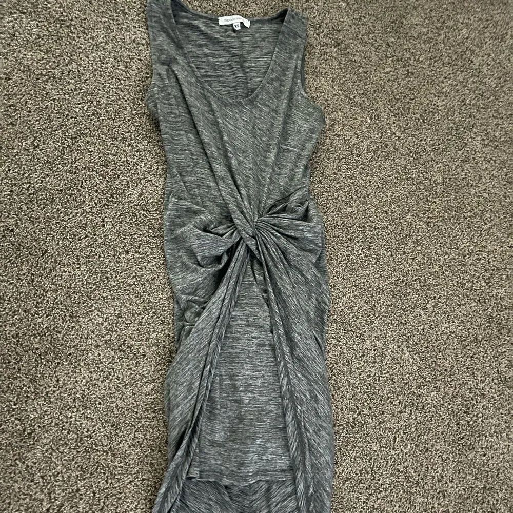 Womens grey body con high low grey dress. Size XS. Sleeveless. Great condition